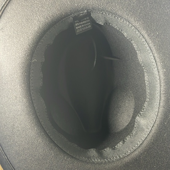 Women’s Black Felt Hat - ready do customize with Ribbon & embellishment - Picture 4 of 6